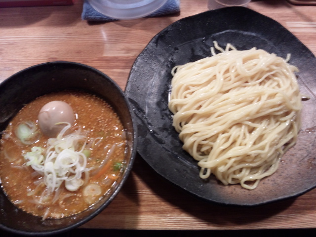 味噌つけ麺／味玉